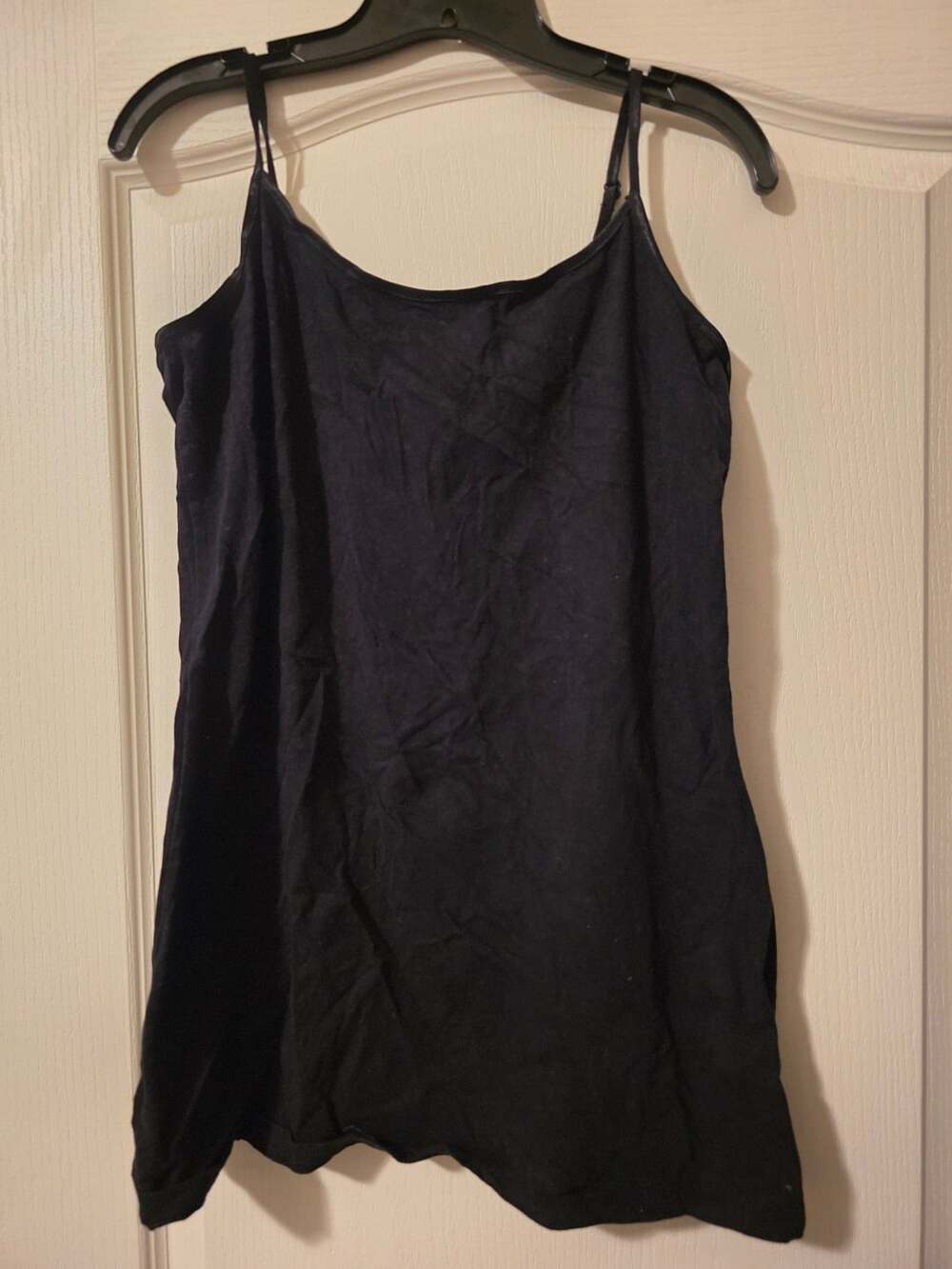 Icon Apparel Camisole Size 2X Black Tank Top Spaghetti Strap